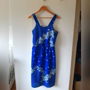 Vintage blue and white dress
